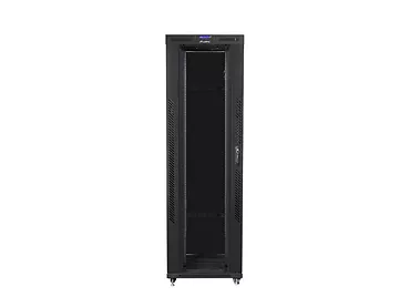 Lanberg Szafa instalacyjna rack stojąca 19 42U 800x1200 czarna, drzwi szklane LCD (Flat pack)