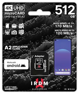 GOODRAM Karta pamięci microSD IRDM 512GB UHS-I U3 A2  + adapter