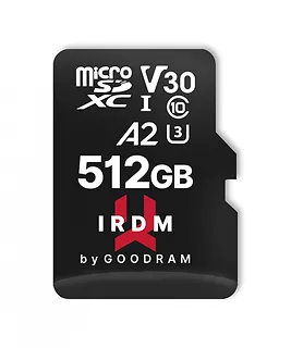 GOODRAM Karta pamięci microSD IRDM 512GB UHS-I U3 A2  + adapter