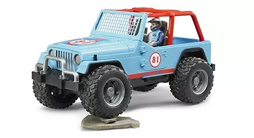 BRUDER Jeep Cross Country Racer niebieski z figurką