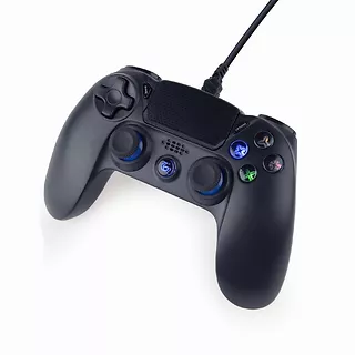 Gembird Gamepad przewodowy PC/PS4 czarny