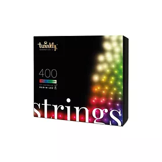 TWINKLY Inteligentne lampki choinkowe Strings 400 LED RGB+W Łańcuch