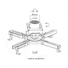 Maclean Uchwyt sufitowy do projektora MC-913