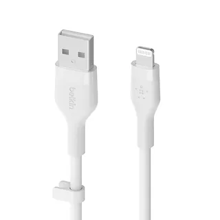 Belkin Kabel BoostCharge USB-A do Lightning silikonowy 3m, biały