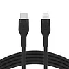 Belkin Kabel BoostCharge USB-C do Lightning silikonowy 2m, czarny