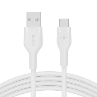 Belkin Kabel BoostCharge USB-A do USB-C silikonowy 3m, biały