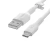 Belkin Kabel BoostCharge USB-A do USB-C silikonowy 3m, biały