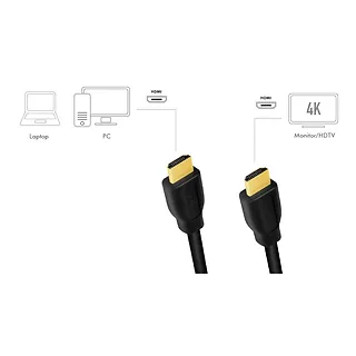 LogiLink Kabel HDMI 4K/60Hz, CCS, 5m Czarny