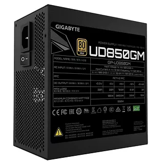 Gigabyte Zasilacz modularny UD850GM 850W 80PLUS GOLD ATX