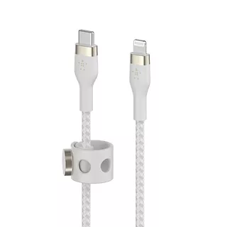 Belkin Kabel BoostCharge USB-C/Lightning Silikonowy w oplocie 2m biały