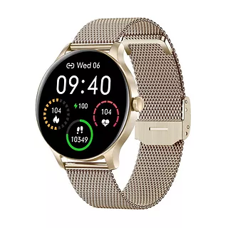 Garett Electronics Smartwatch Classy złoty stalowy