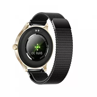 Garett Electronics Smartwatch Classy złoto-czarny stalowy