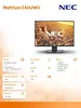 NEC Monitor MultiSync EA242WU czarny IPS 1920x1200