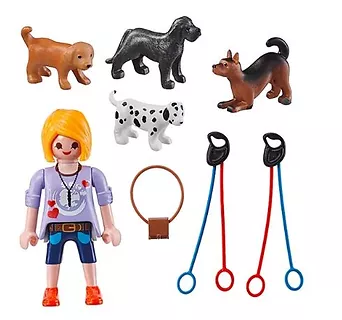 Playmobil Zestaw figurek Special Plus 70883 Opiekunka psów