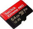 SanDisk Karta Extreme Pro microSDXC 64GB 200/90 MB/s A2 V30