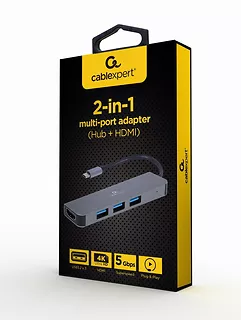 Gembird Adapter USB-C HDMI Hub 3xUSB 3.0