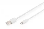 Digitus Kabel do transmisji danych/ładowania USB A/Lightning MFI 2m Biały