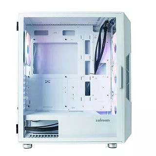 Zalman Obudowa I3 Neo ATX Mid Tower RGB 4xwentylator, biała