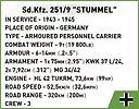 Cobi Klocki Klocki Sd.Kfz. 251/9 Stummel