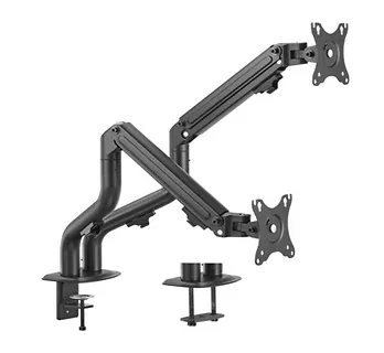 Gembird Ramię na dwa monitory biurkowe (regulowane), od 17 cali do 32 cali, obciążenie do 8kg