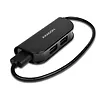 AXAGON Hub HUE-X4B 4-portowy USB 2.0 kabel 20cm Czarny