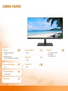 Dahua Monitor 24 cale LM24-H200