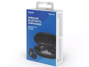 Słuchawki bezprzewodowe Bluetooth 5.3 SAVIO TWS-10 Bateria 5h IPX4