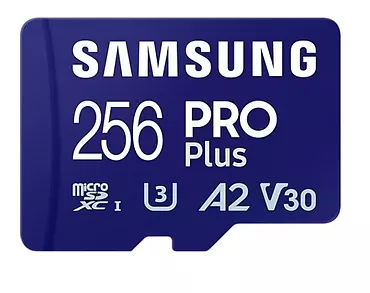 Samsung Karta pamięci microSD PRO Plus MD-MD256SA/EU + adapter