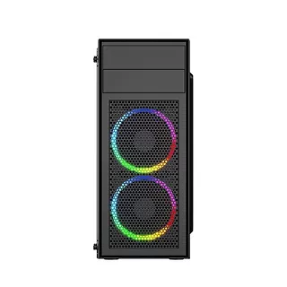 Gembird Obudowa Midi Tower Fornax M100RGB ATX wentylatory RGB Czarna