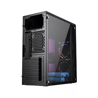 Gembird Obudowa Midi Tower Fornax M100RGB ATX wentylatory RGB Czarna