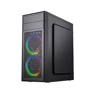 Gembird Obudowa Midi Tower Fornax M100RGB ATX wentylatory RGB Czarna