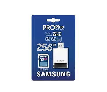 Samsung Karta pamięci SD PRO Plus MB-SD256SB/WW 256GB + czytnik