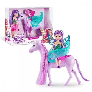 ZURU Sparkle Girlz Lalka Wróżka z koniem jednorożcem 10.5 cm zestaw