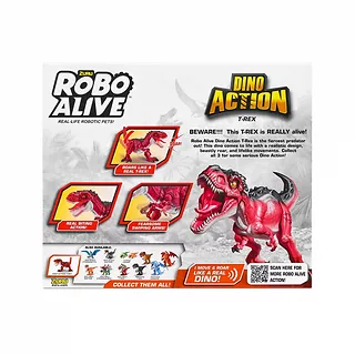 ZURU Robo Alive Figurka interaktywna Dino Action seria 1 T-REX