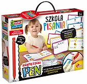 Lisciani Zestaw edukacyjny Montessori Pen Szkoła pisania z 18 tabliczkami