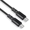 Maclean Kabel 2x USB-C 100W 1m wspierajacy PD przesyl danych do  10Gbps MCE491 Czarny