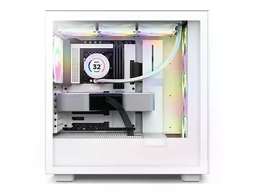 NZXT Obudowa H7 Flow RGB z oknem Biała