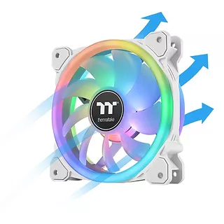 Thermaltake Wentylator SwaFan 12 RGB + kontroler + zamienne łopatki (reverse), snow