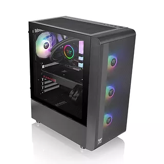 Thermaltake Obudowa - S200 Tempered Glass ARGBx3 Czarna