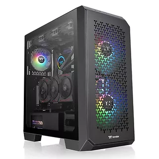 Thermaltake Obudowa - View 300 MX ARGB*3 Tempered Glass - Czarna