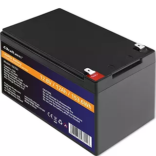 Qoltec Akumulator LiFePO4 Litowo-Żelazowo-Fosforanowy | 12.8V | 12Ah |  153.6Wh | BMS