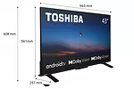 Toshiba Telewizor LED 43 cale 43UA2363DG