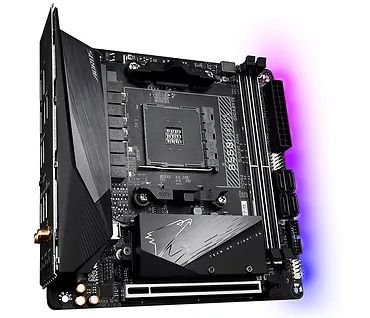 Gigabyte Płyta główna B550I AORUS PRO AX AM4 2DDR4 HDMI/DP mITX