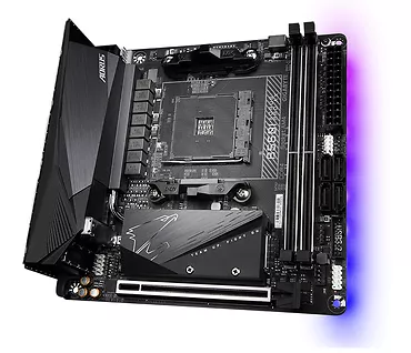 Gigabyte Płyta główna B550I AORUS PRO AX AM4 2DDR4 HDMI/DP mITX