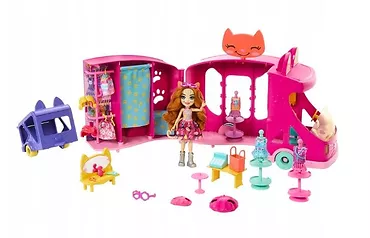 Mattel Zestaw z lalką Enchantimals Mobilne studio mody