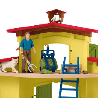 Schleich Zestaw figurek Duża farma ze zwierzętami i akcesoriami Farm World