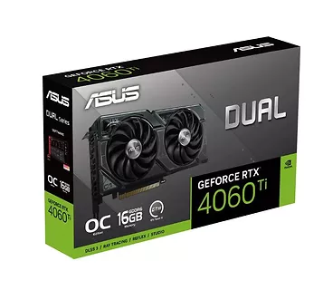 Asus Karta graficzna GeForce RTX 4060 Ti DUAL OC 16G GDDR6 128bit 3DP/HDMI