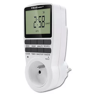 Qoltec Elektroniczny programator czasowy PC0628 | 3680W | 16A | LCD