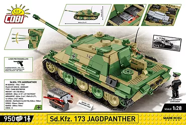 Cobi Klocki Klocki Historical Collection WWII Sd.Kfz.173 Jagdpanther 950 klocki