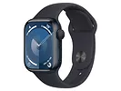 Apple Watch Series 9 GPS 41mm Midnight Aluminium Case with Midnight Sport Band - S/M